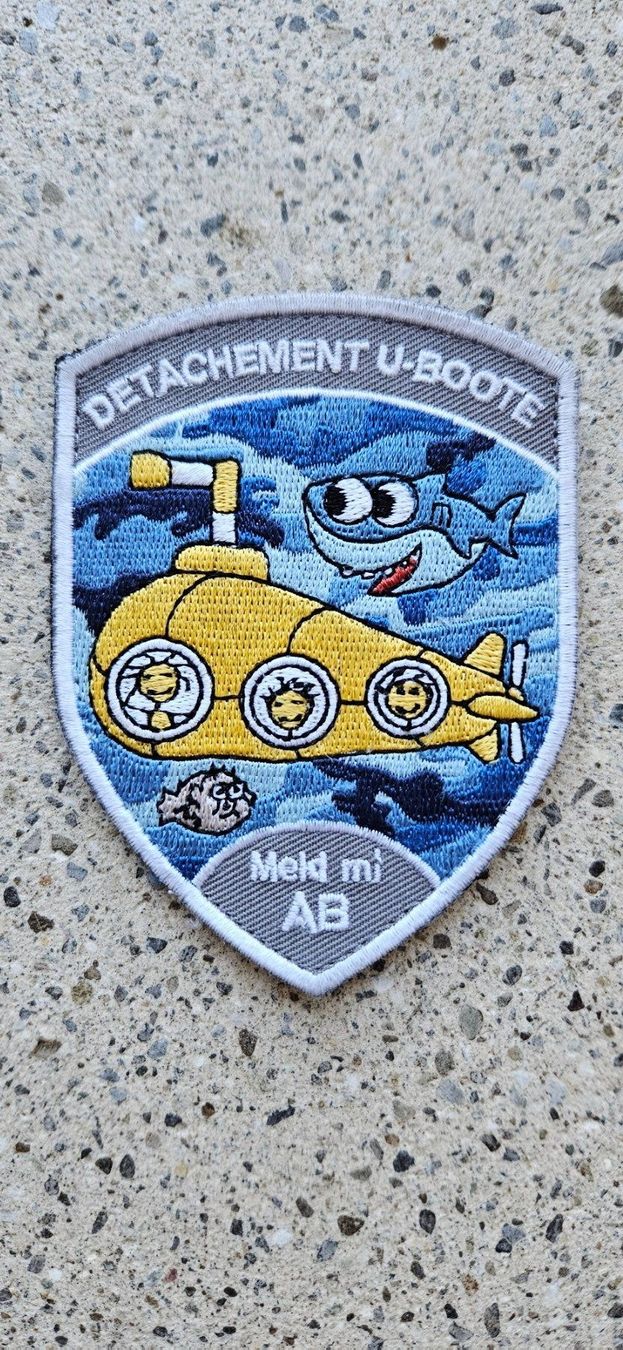 Schweizer Armee Placchette & Badge: *** Detachement U-Boot mit klett *** – Nuovo e nell'imballaggio originale da Riedholz venduto da fr_sIruP