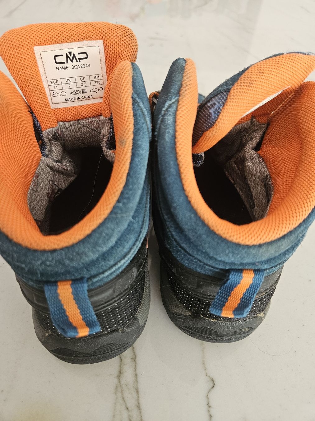 CMP Scarpe per ragazzi: Kinder-Wanderschuhe CMP blau orange Grösse 34  – Usato da Kloten venduto da Tacha_gb 2