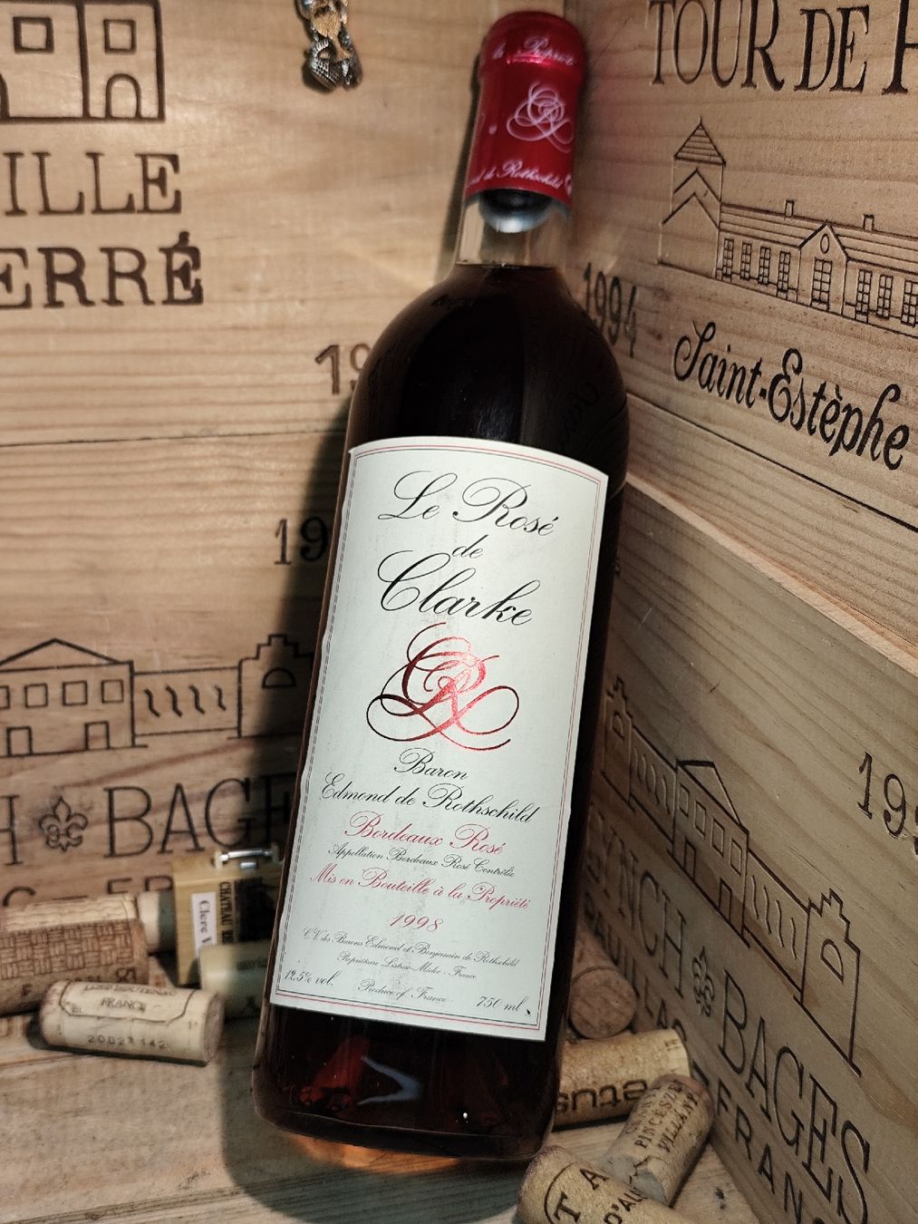 Mouton Rothschild Wein: 1998 Le Rosé de Clarke, Bordeaux Baron Philippe – Neu (gemäss Beschreibung) aus Büsserach von Vintage-vins