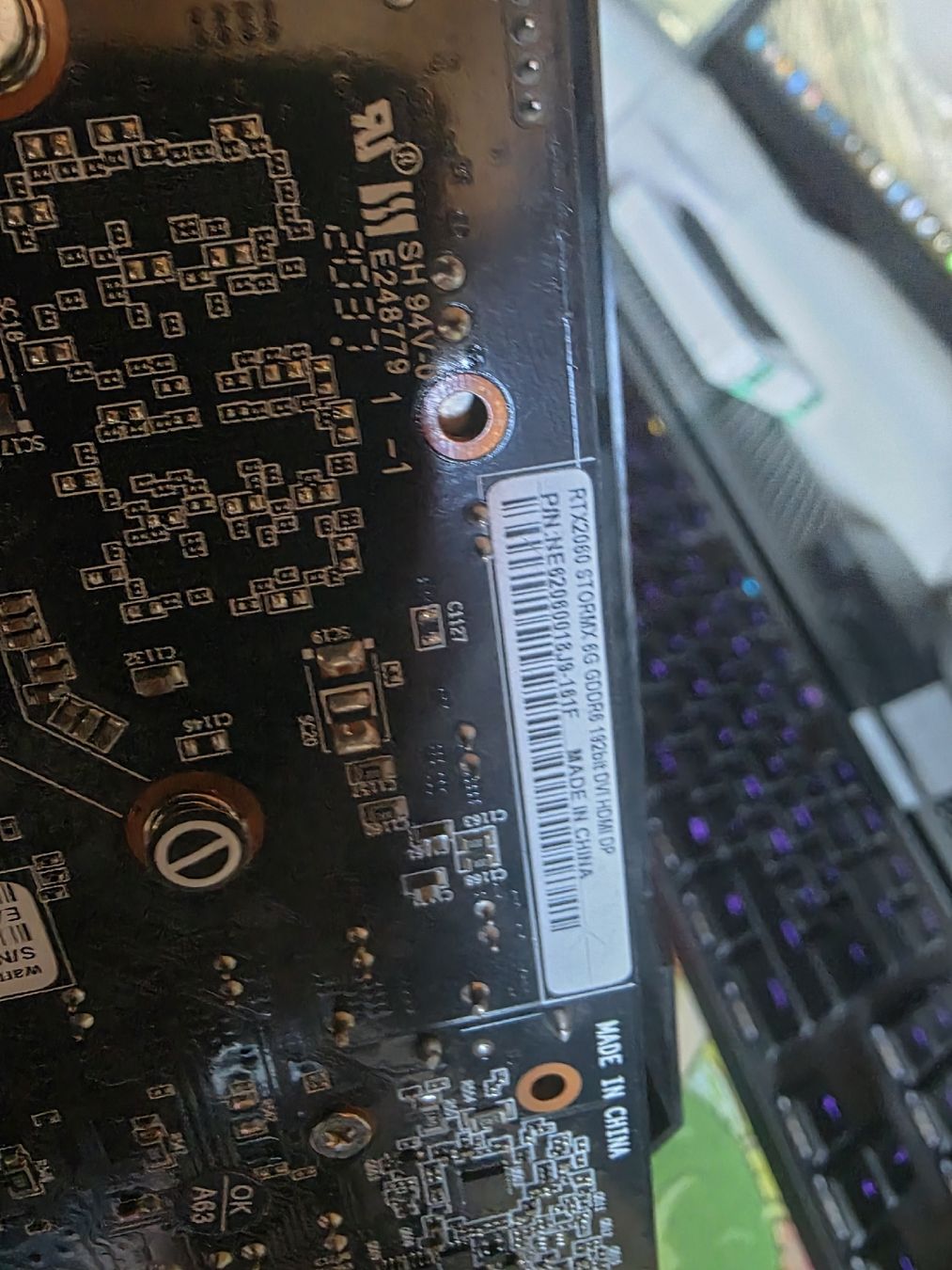 Schede grafiche: GeForce RTX 2060 Super 8GB DDR6 stormx – Usato da Heiden venduto da Kuba.D 3