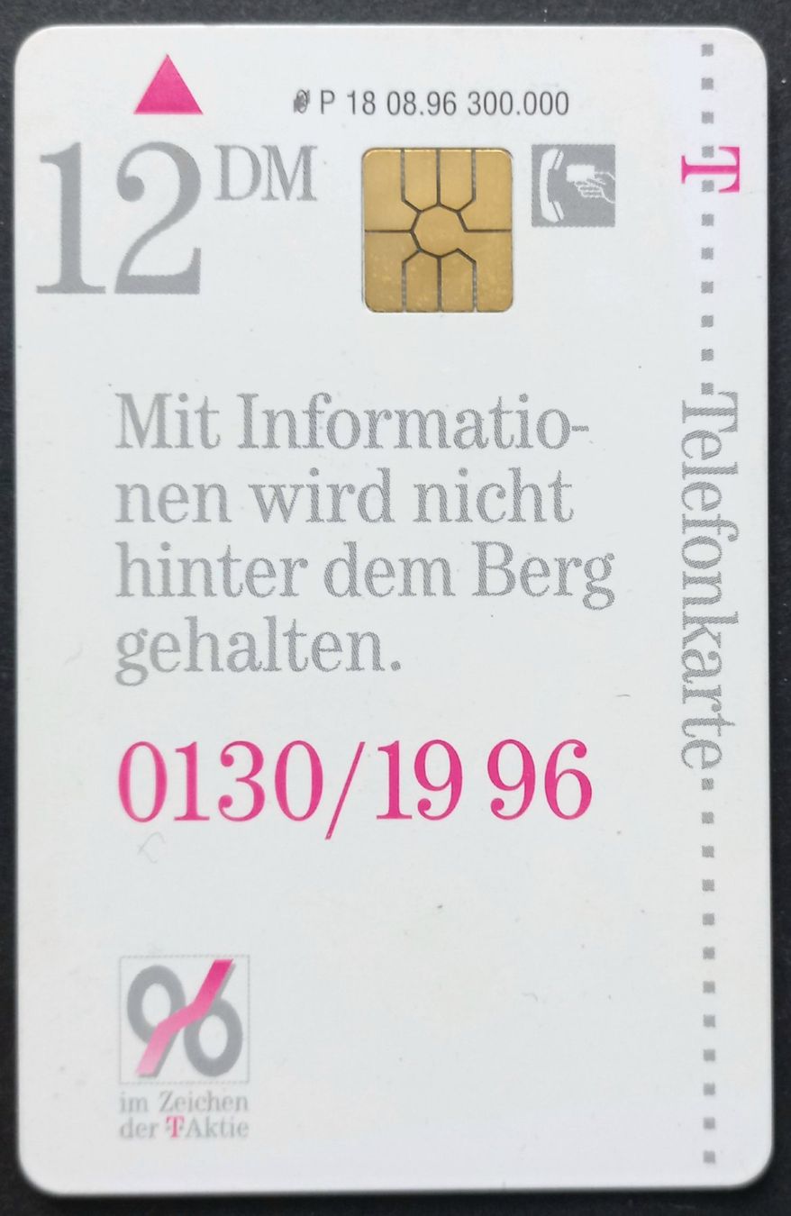 Schede telefoniche: Taxcard - T-Aktie - D – Usato da Niederuzwil venduto da lubimaja 1