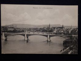BASEL, DIE 3 RHEINBRUCKEN - 1909