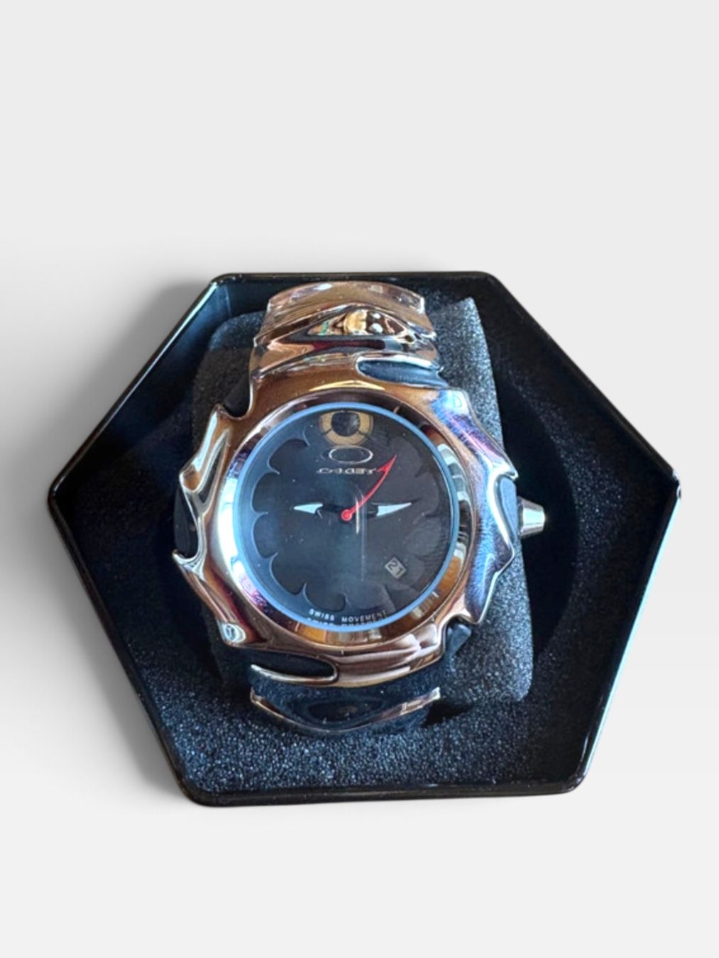 Oakley Orologi: Oakley Blade Chrome y2k – Nuovo e nell'imballaggio originale da Plan-Les-Ouates venduto da Loved_Panda_Clothing 1
