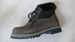 WINTERSTIEFEL  STIEFEL STIEFELETTEN GEFUTTERT LEDER GR. 38