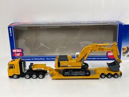 SIKU 1847 Schwertransport mit Tiefbettaufleger 1:87   Metall