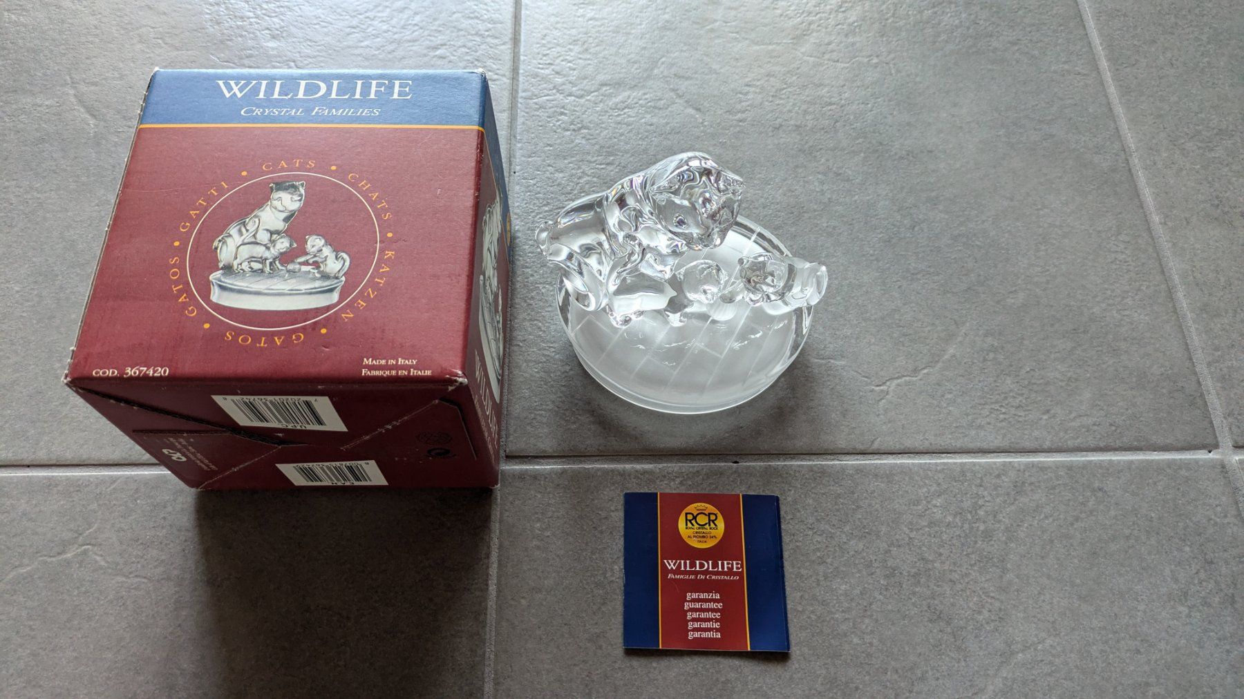 Statuette: Figurine en cristal – Nuovo e nell'imballaggio originale da Estévenens venduto da Rockingirl