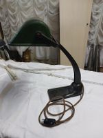 Schreibtischlampe Bauhausstil grün schwarz gebraucht