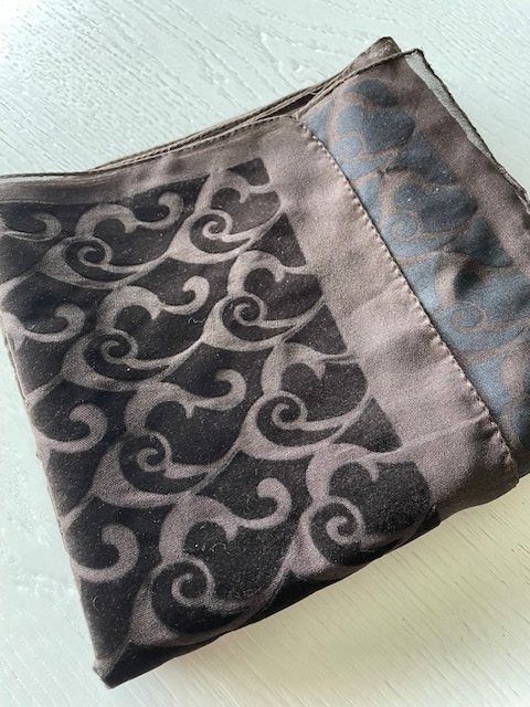 Foulards, Tücher & Schals: Samt-Organza Schal Braun – Gebraucht aus La Conversion von angel-gini 4