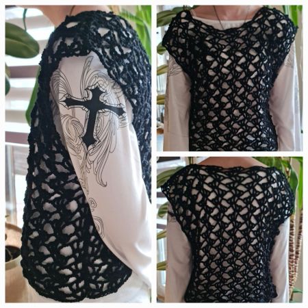 selbst gehäkelter Shirt Grösse M