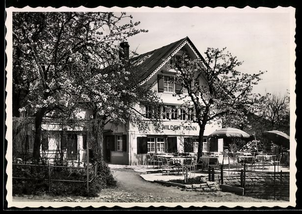 Cartoline postali: Walzenhausen, Restaurant Wilden Mann mit – Usato da Berlin venduto da bartko-reher