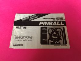 ANLEITUNG FÜR PINBALL NINTENDO NES