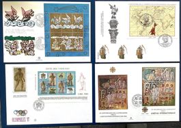 Vatikan FDC 1987-92 Blocks 9-10-12-13