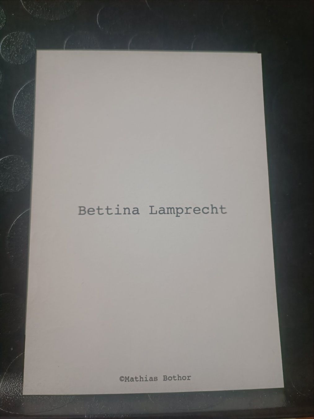 Autografi: Bettina Lamprecht - handsignierte Autogrammkarte – Usato da Menziken venduto da Artographs 1