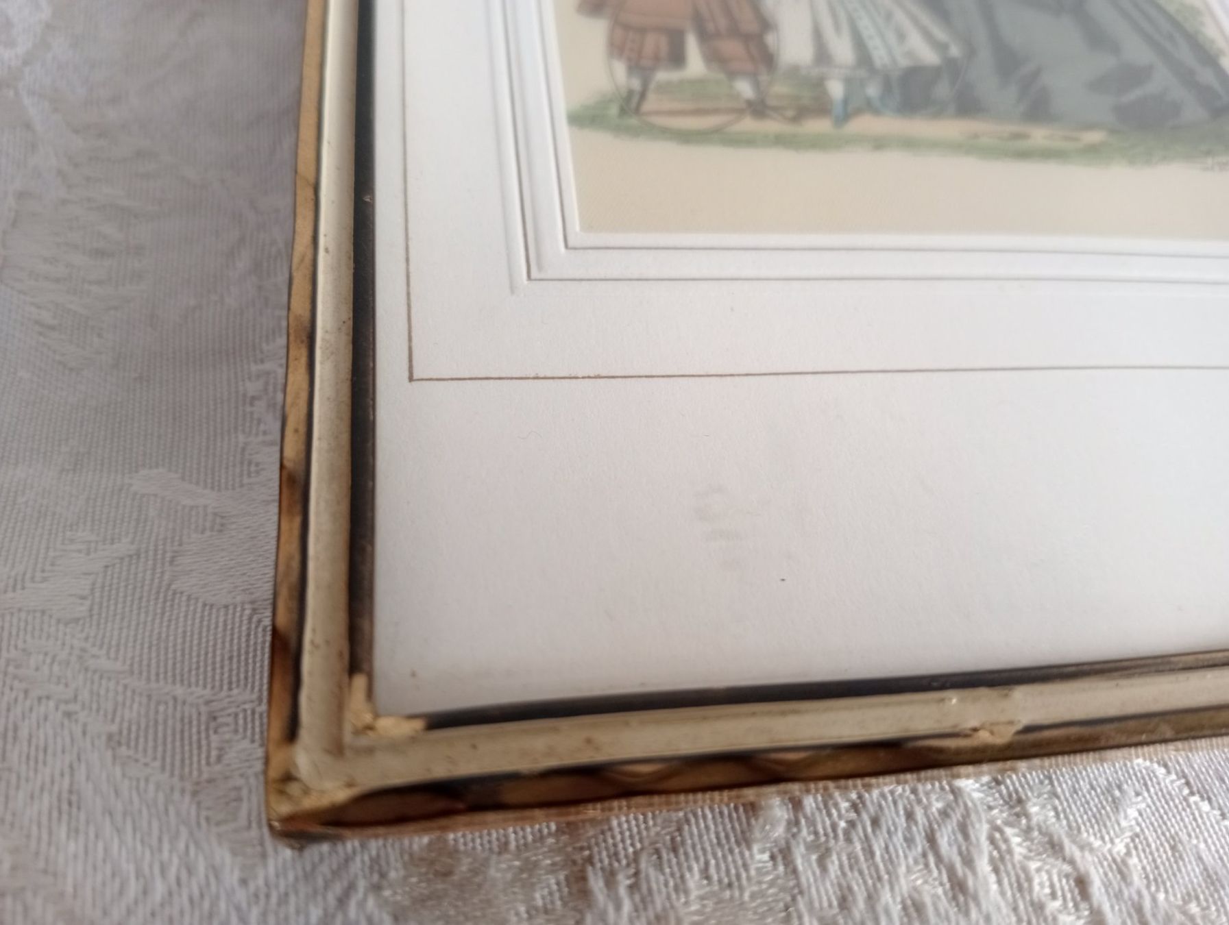 Bilderrahmen: 2er Set Vintage Bilderrahmen Messing Skandi Stil Seidenbild – Gebraucht aus Oberdorf BL von Barocki888 5