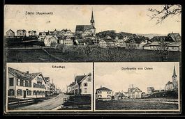 Stein /Appenzell, Schachen, Dorfpartie v