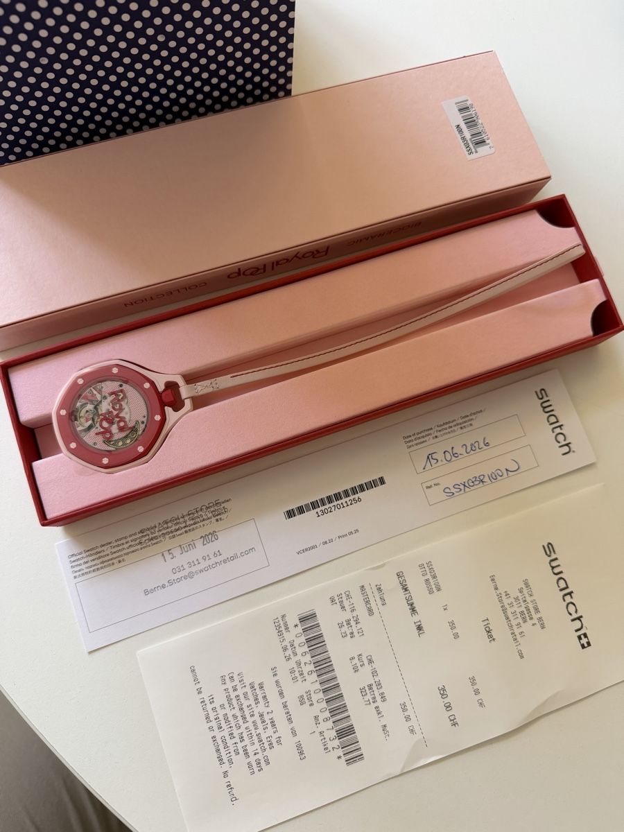 Swatch Orologi: Swatch x AP Otto Rosso / rot – Nuovo e nell'imballaggio originale da Bern venduto da Brobo 2