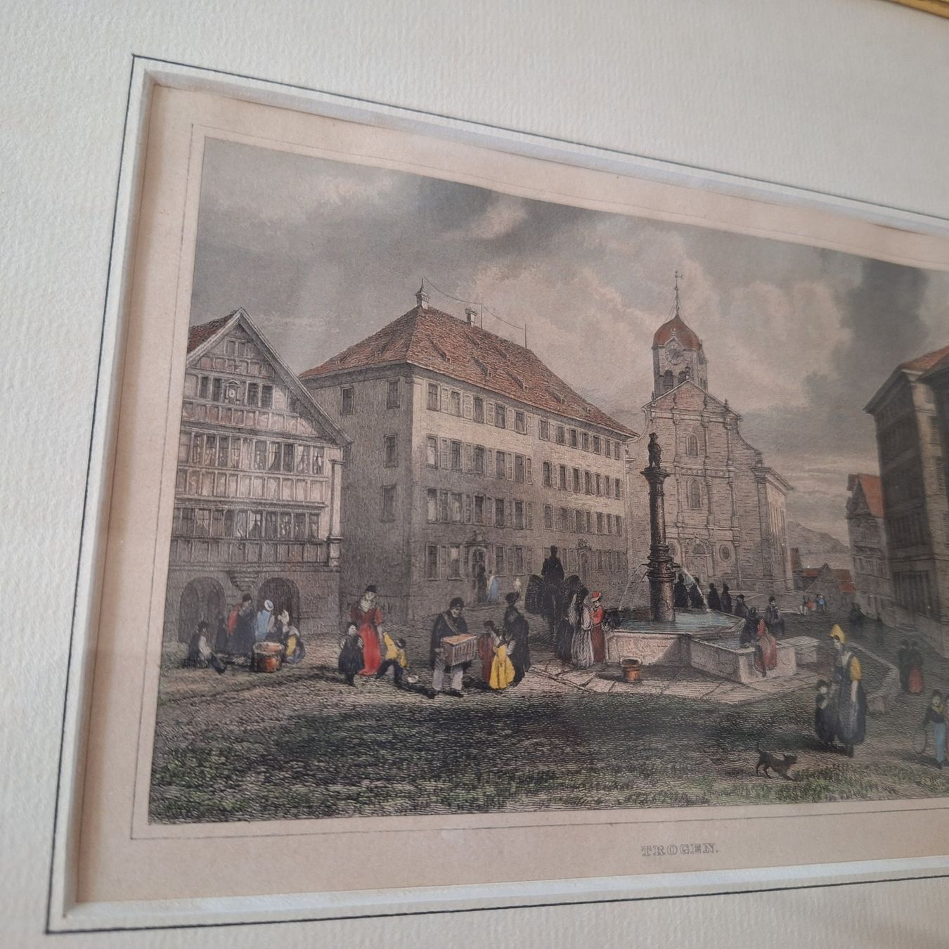 Foto & Immagini: Bild Trogen, in schönem Goldrahmen – Usato da Winterthur venduto da Goldpipau 2
