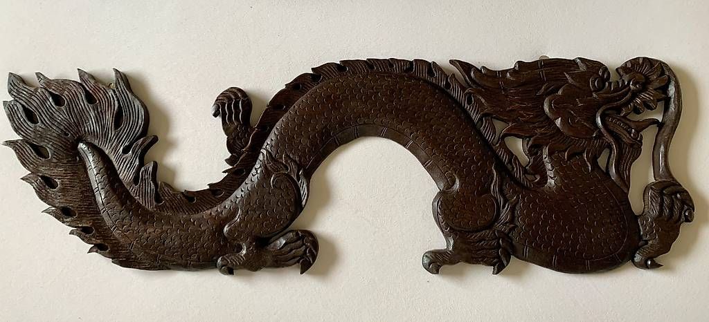 Maisons du monde Tutte le decorazioni: Décoration murale Dragon en teck – Usato da Muraz (Collombey) venduto da nic_f7hm 1