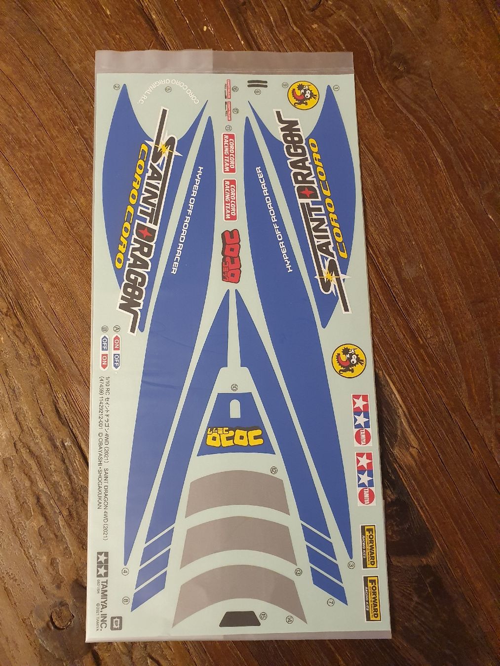 Tamiya Modellismo RC: Tamiya Decals Saint Dragon 4WD – Nuovo (secondo la descrizione) da Pfäffikon ZH venduto da Domdalion