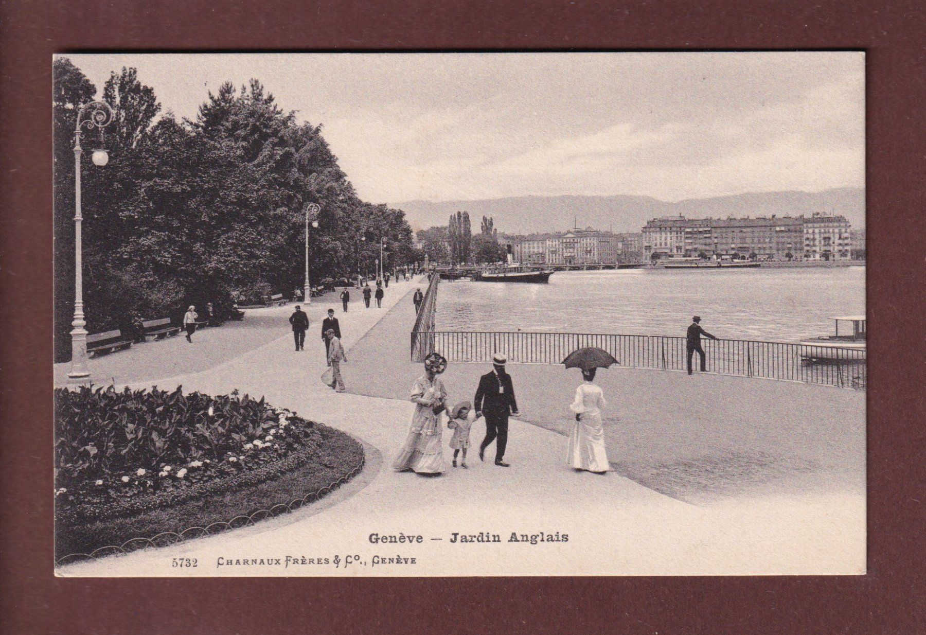 Cartoline postali: GENEVE - Jardin anglais – Usato da Pully venduto da nicecards