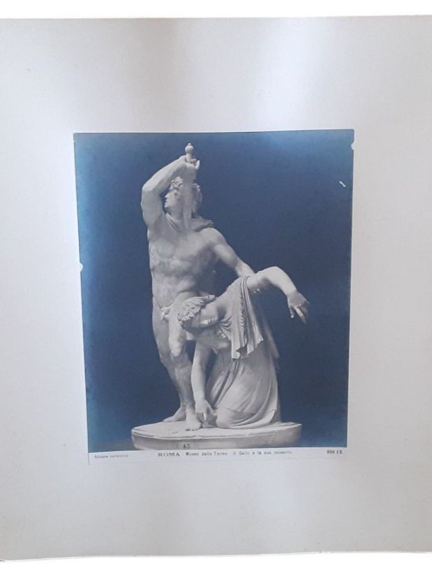 Poster & Bilder: antikes Plakat Gallier Ludovisi – Gebraucht aus Mörschwil von antiksalon21