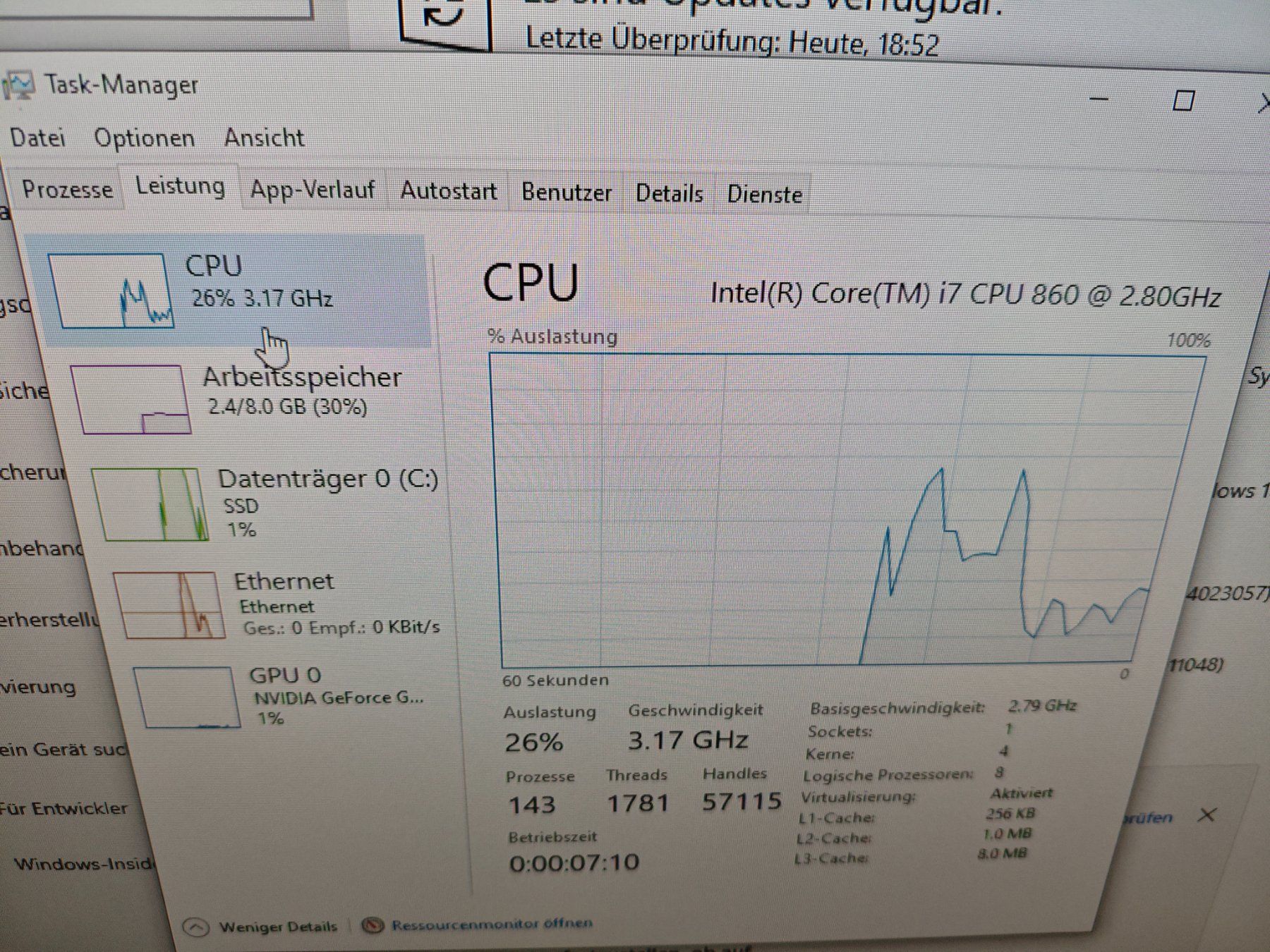 Intel PC: Retro PC, i7 860, 8GB, Gt640, SSD – Usato da Dübendorf venduto da tho_v2cs 8