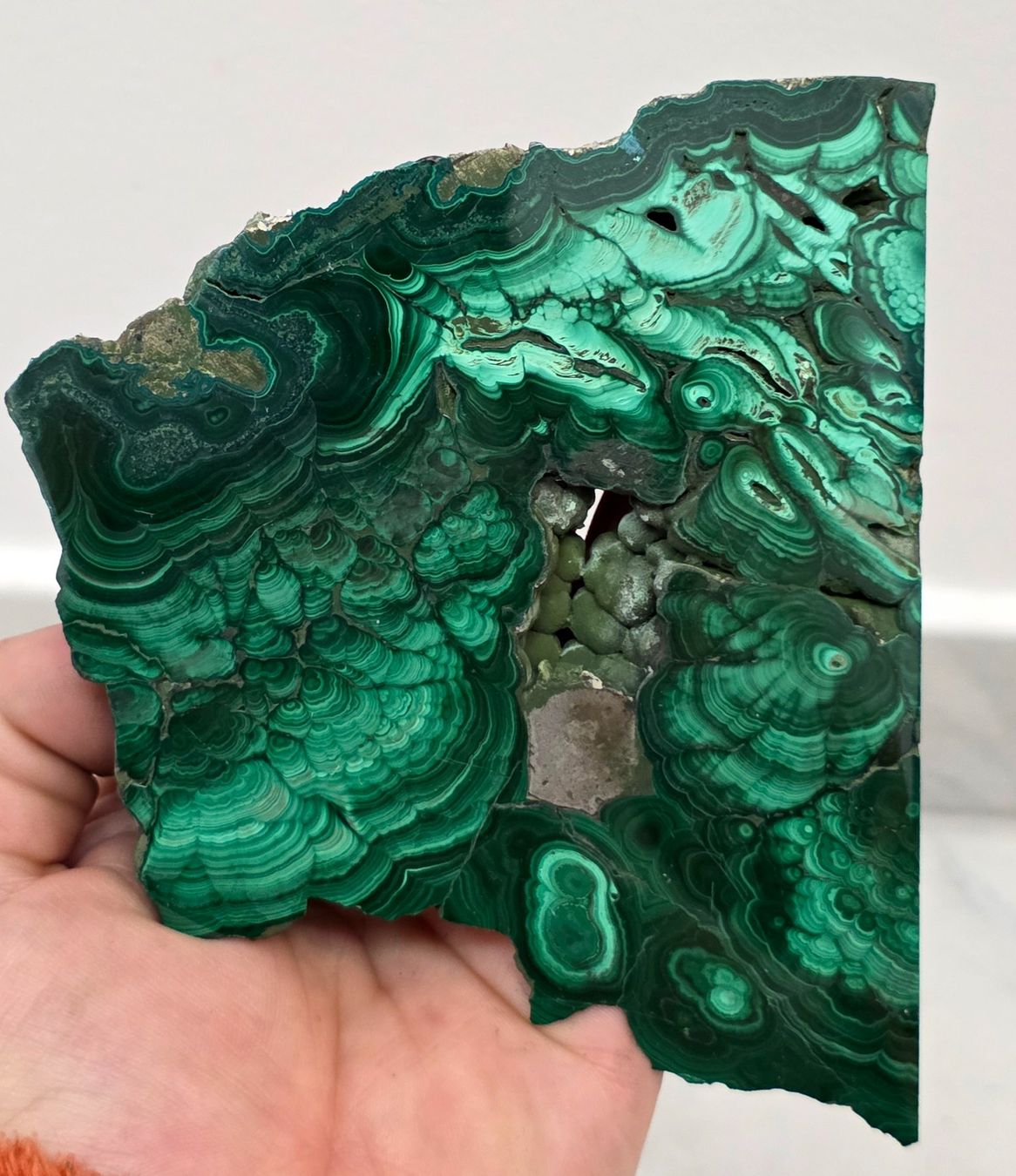 Minerali & Pietre curative: Malachit Scheibe F 268g – Nuovo e nell'imballaggio originale da Matzingen venduto da Shay_Crystalz