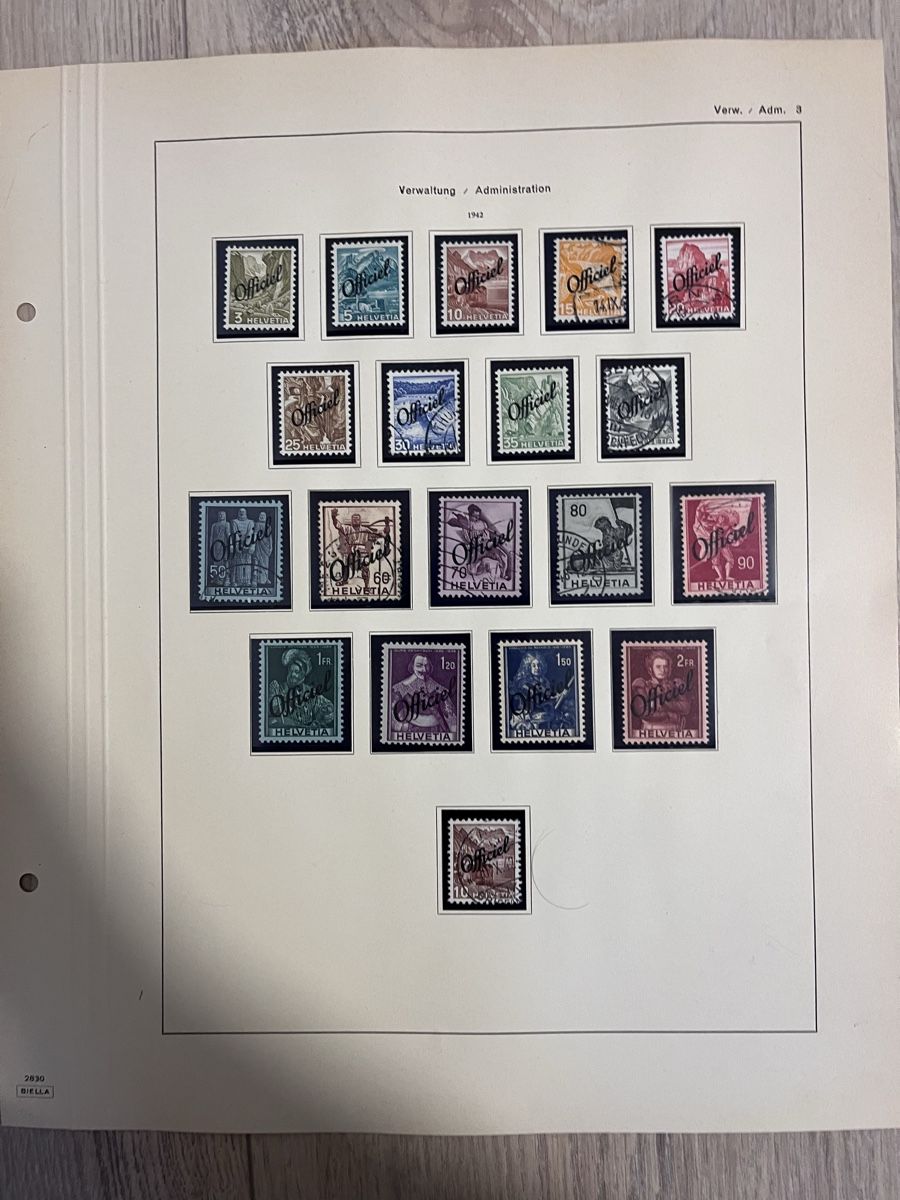 Tutti i francobolli: Lot Timbres CH Verwaltung – Usato da Sottens venduto da thigroux 2