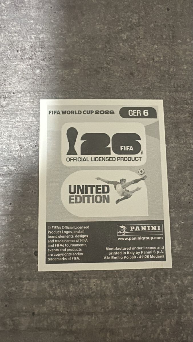 Panini Carte collezionabili: GER 6 , FIFA WORLD CUP 2026 PANINI – Nuovo (secondo la descrizione) da Frauenfeld venduto da 1PegPeg1 1