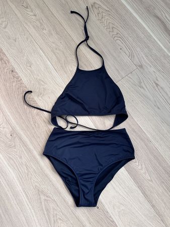 Bikini schwarz, high-waist Unterteil M