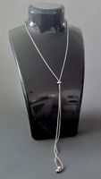 Collana lunga con sfere regolabile