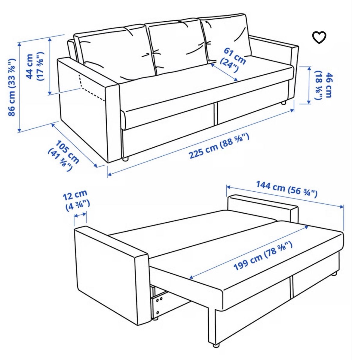 Divani: IKEA FRIHETEN Bettsofa hellgrau - NEU – Nuovo (secondo la descrizione) da Thayngen venduto da marsione 1
