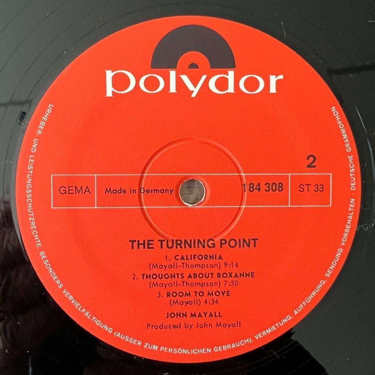 Vinyles: John Mayall - The Turning Point / 1. D-Press. 1969 - TOP – D'occasion à Gais par soundcave57 2