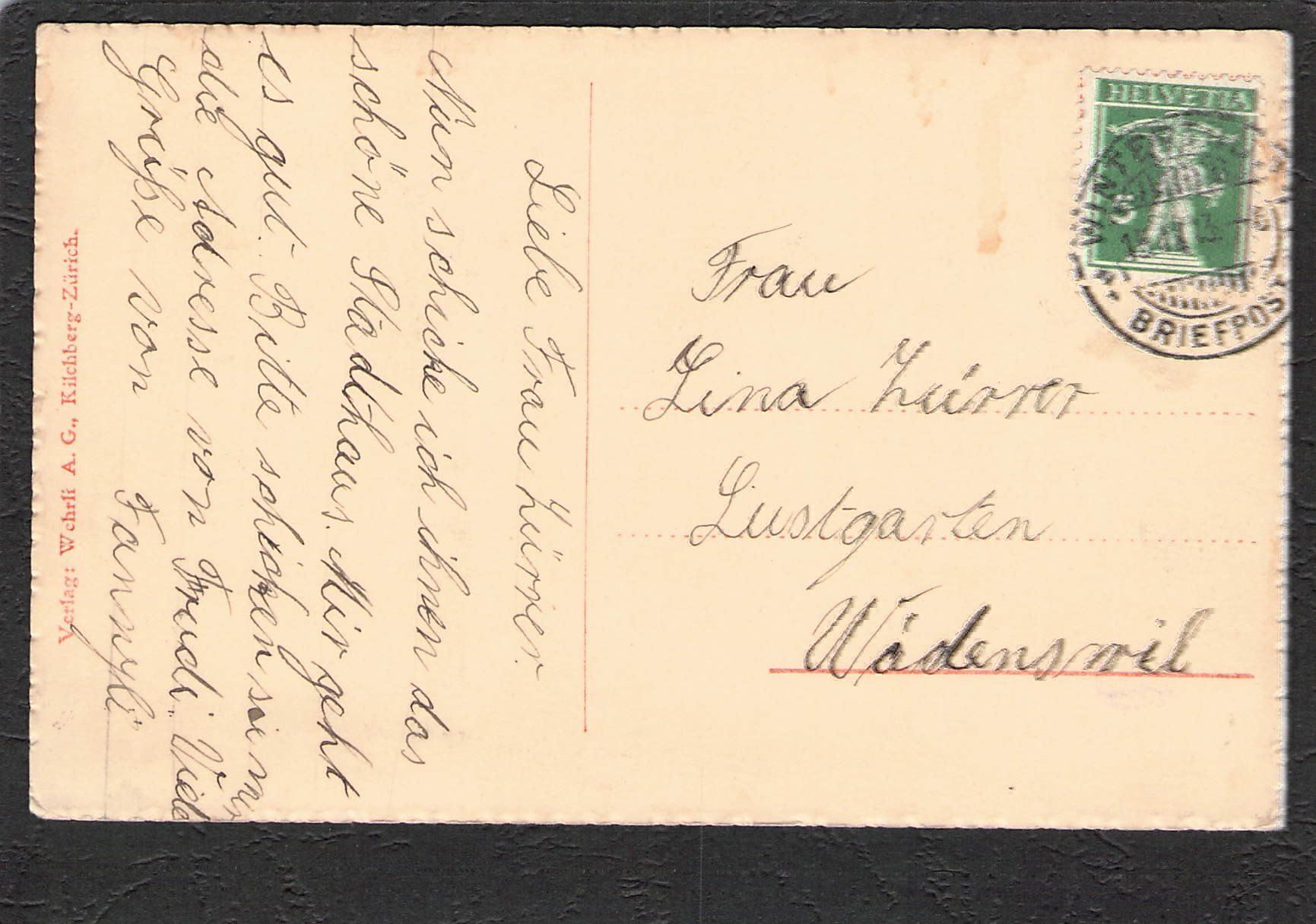 Cartes postales: - Winterthur , Stadthaus , 1913 – D'occasion à Reichenburg par Pipo-67 1