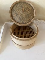 Bambus Dampfgarer / Steamer, neuwertig, Asia Küche 48