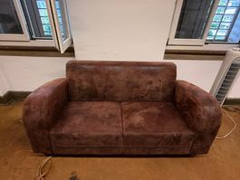 Sofa Industrial Style braun