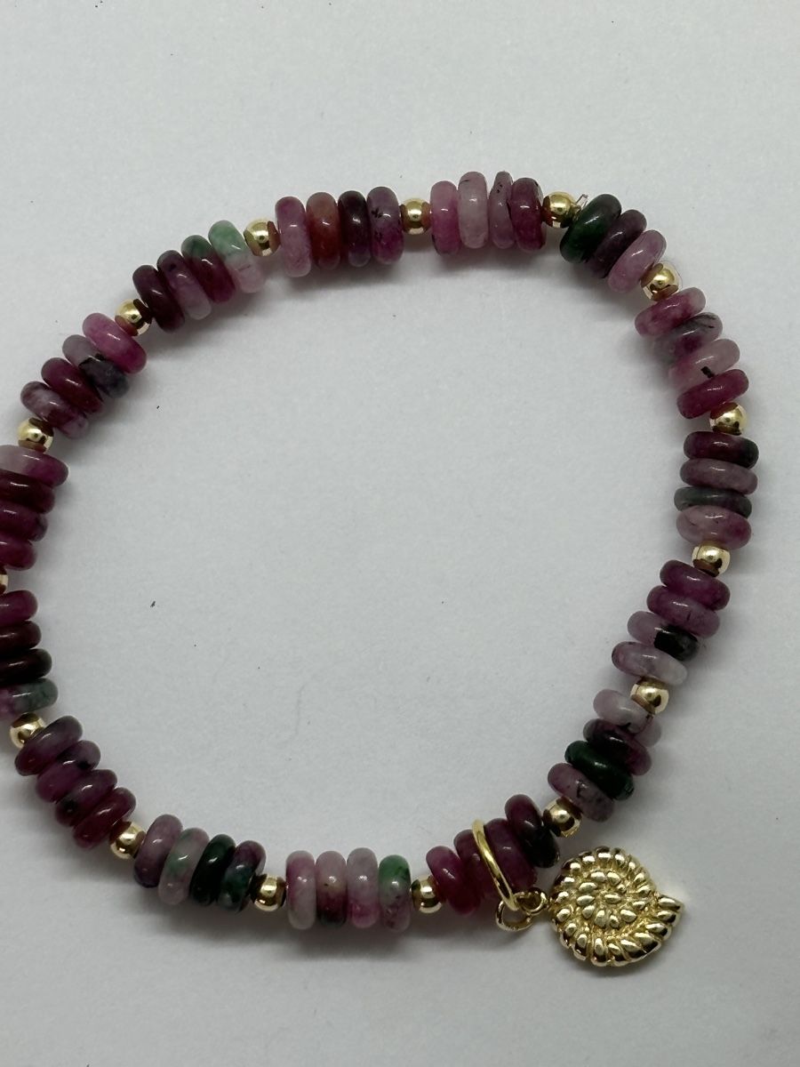 Bracciali & Braccialetti: Turmalin Armband rose vergoldet – Nuovo e nell'imballaggio originale da Niederglatt ZH venduto da Silberschmuck-design