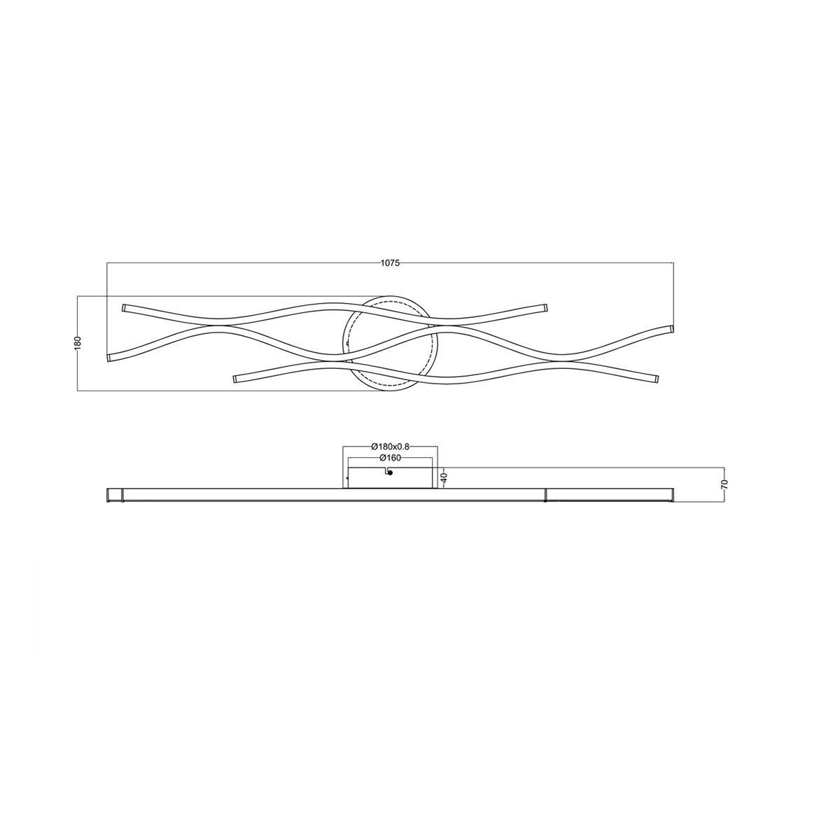 Kronleuchter & Deckenlampen: LED Deckenleuchte, Dimmer, Wellenoptik – Neu (gemäss Beschreibung) aus Kreuzlingen von Smart-Light 7