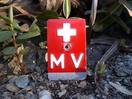 Seltene Militärvelo Nummer MV 6813 zu Ordonnanzrad 05