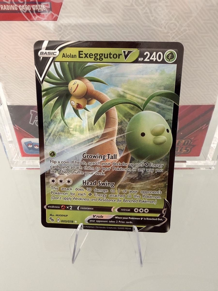 Pokémon Carte collezionabili: Alolan Exeggutor V 005/078 - Pokemon GO - Inglese / ENG – Nuovo (secondo la descrizione) da Locarno venduto da mar_z75x