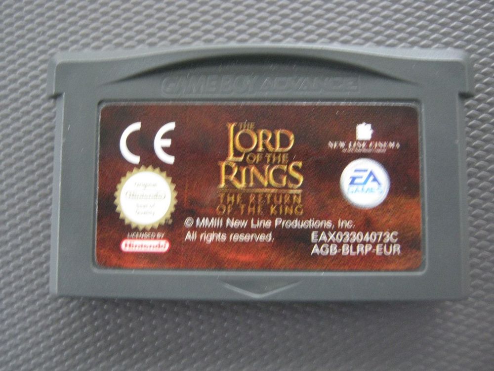 LORD OF THE RINGS RETURN OF THE KING GBA (Neu und originalverpackt) in ...