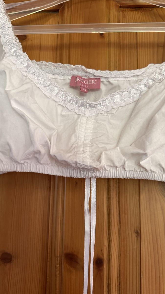Krüger Blusen: Dirndl Trachtenbluse weiss Grösse 44 von Krüger neu – Neu (gemäss Beschreibung) aus Flaach von sel_62zs 2