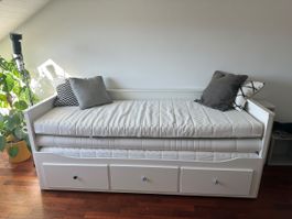 IKEA HEMNES – Lit banquette avec 3 tiroirs, convertible en l