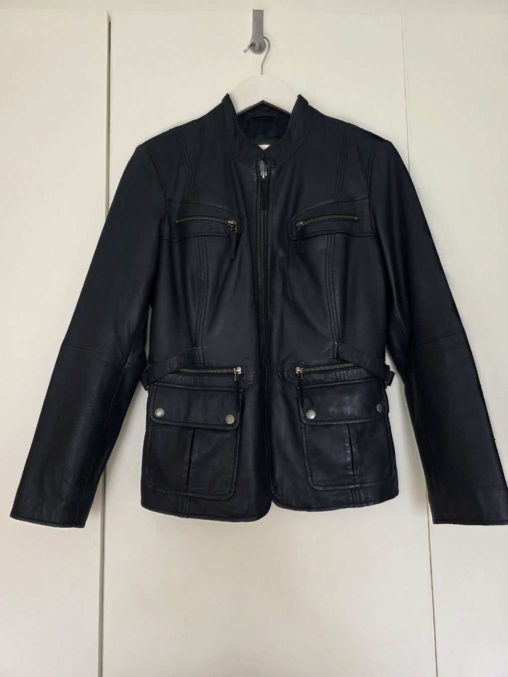 Heine Jacken: Neue Heine Lederjacke, Gr. 42, Dunkelblau – Neu und originalverpackt aus Biberist von charobaum 1