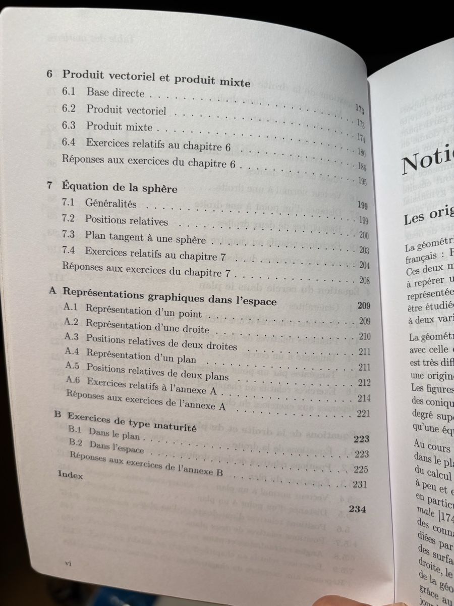 Libri: Géométrie vectorielle et analytique – Usato da Bern venduto da Cleo_ 4