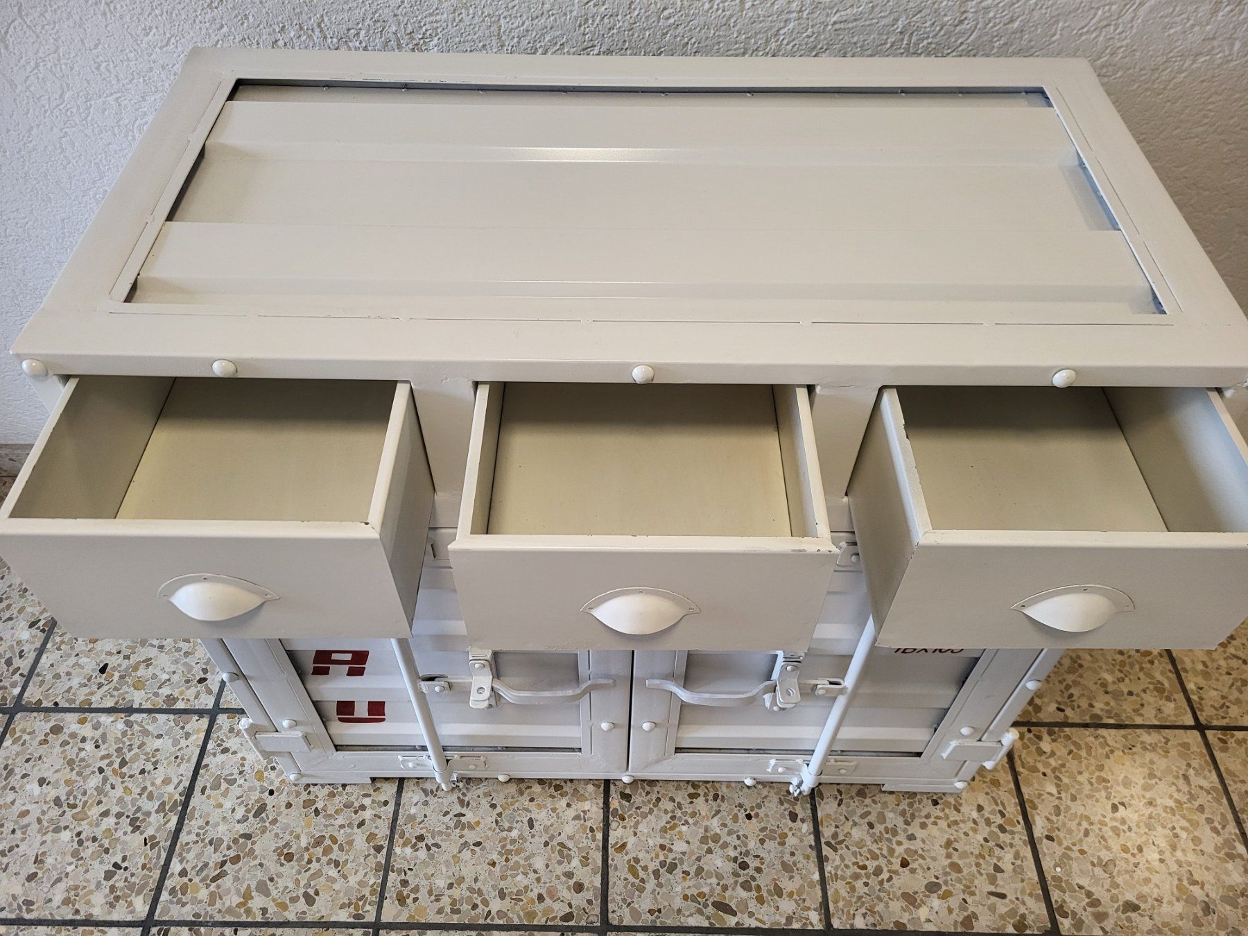 Cassettiere: Urban Style Metallic Retro Container Table – Nuovo (secondo la descrizione) da Bülach venduto da babolat001 3