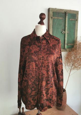 Cos elegante fliessende Cos Viscose Bluse Gr. 38/40