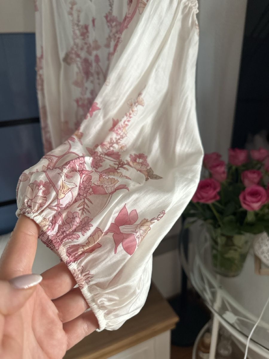 Camicette: Celine & Clara Bluse mit Blumenmuster, leicht & luftig, Fr. – Nuovo (secondo la descrizione) da Erlinsbach venduto da endryas 1