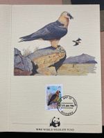 WWF 1986 Lesotho Bartgeier Spendenblatt
