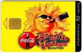 Coca-Cola - seltene Motiv Telefonkarte aus Ungarn
